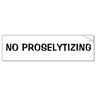 No Proselytizing - Have your opinion, don't call it THE TRUTH!